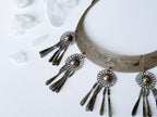 Pisces Necklace - Vintage Hmong Etched Silver Twin Fish Bib Necklace/Collar Necklace/Choker Necklace/Statement Necklace/Unique Necklace