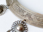 Pisces Necklace - Vintage Hmong Etched Silver Twin Fish Bib Necklace/Collar Necklace/Choker Necklace/Statement Necklace/Unique Necklace