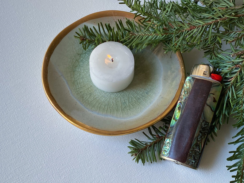 Coastal Lighter Cover - Vintage Wood, Rainbow Abalone Shell Mother of Pearl and Mexico Alpaca Nickel Silver Lighter Cover/Case/Sleeve/Holder