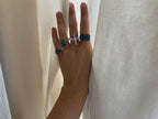 Meridian Ring - Vintage Sterling Silver and Turquoise Ring Size 6