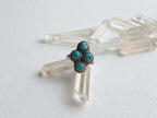 Meridian Ring - Vintage Sterling Silver and Turquoise Ring Size 6