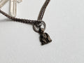 Deity Necklace - Silver-Tone Curated Necklace with Diety Charm, Moonstone Beads & Reclaimed Chain