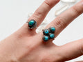 Meridian Ring - Vintage Sterling Silver and Turquoise Ring Size 6