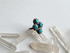 Meridian Ring - Vintage Sterling Silver and Turquoise Ring Size 6