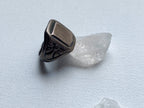 Sunrise/Sunset Ring - Vintage Modernist Engravable 925 Sterling Silver Signet Ring Size 5