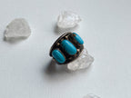 Truckee Ring - Vintage Unstamped Sterling Silver and Genuine Turquoise Ring Size 8