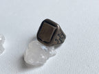 Sunrise/Sunset Ring - Vintage Modernist Engravable 925 Sterling Silver Signet Ring Size 5