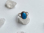 Arcata Ring - Vintage 925 Mexico Stamped Sterling Silver and Genuine Turquoise Ring Size 7 1/4