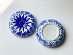 Pumpkin Trinket Box - Vintage Blue and White Porcelain Pumpkin Keepsake Box/Treasure Box/Halloween Decoration/Halloween Decor/Holiday Decor