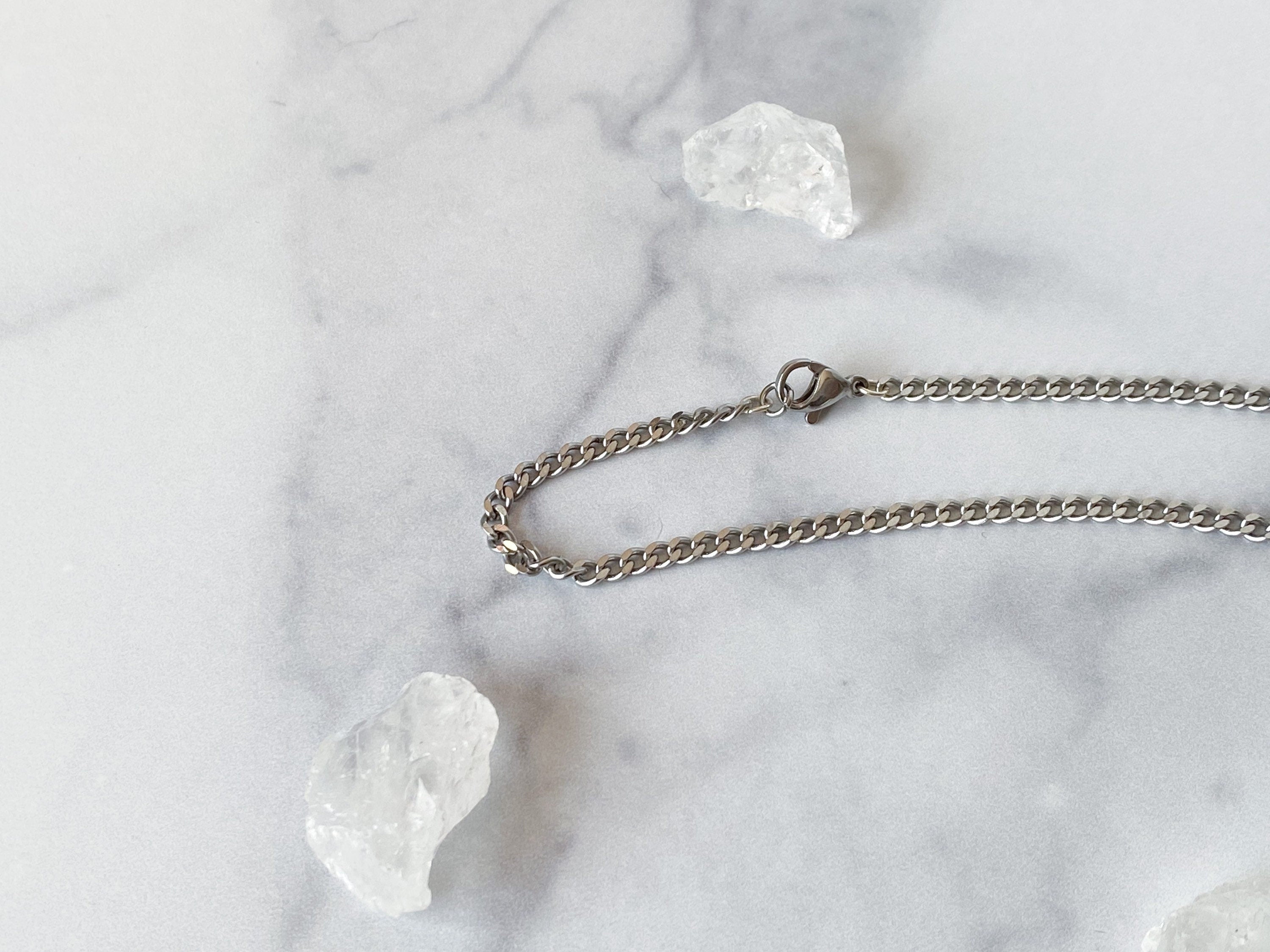 Anastasiya Knife Necklace - Vintage Silver-Tone Mother of Pearl Penknife, Freshwater Pearl, Silver Alloy Bell & Reclaimed Chain Necklace