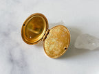Fawn & Flowers Ring - Vintage Gold-Tone Adjustable Poison Ring by Avon / Secret Compartment Ring /Poison Ring/Secret Ring/Hidden Compartment