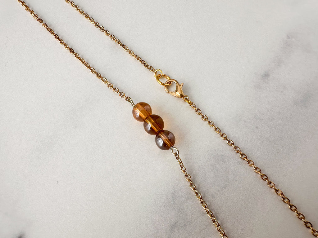 Saffron Knife Necklace