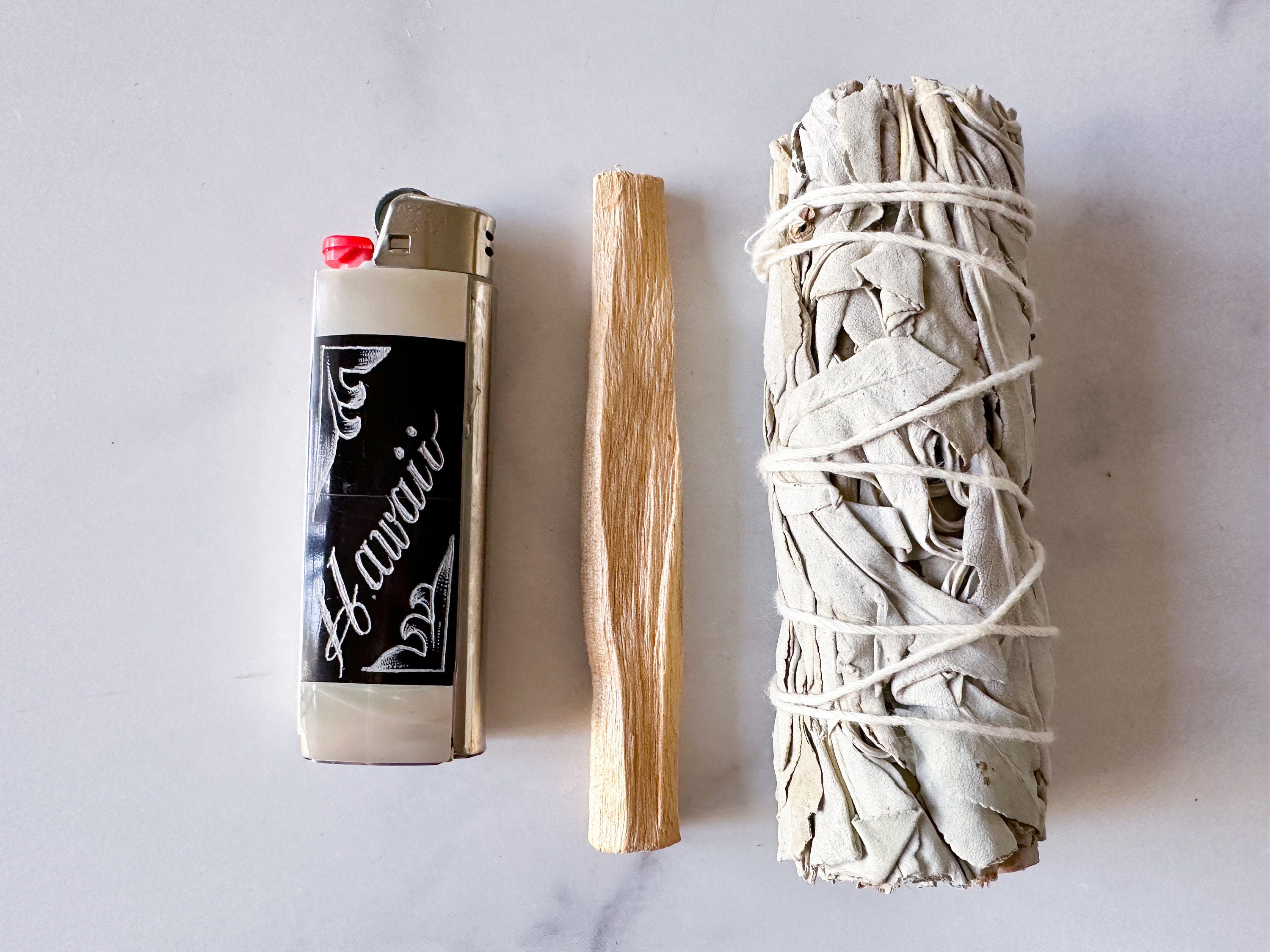 Smudge Duo - Smudge Kit with White Sage Bundle and Palo Santo Stick / Smudge Set / Home Cleansing Kit / Smudging Ritual / Smudge Stick