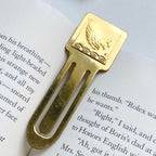 Square Pegasus Bookmark - Vintage Square Metal Pegasus Bookmark/Book Mark