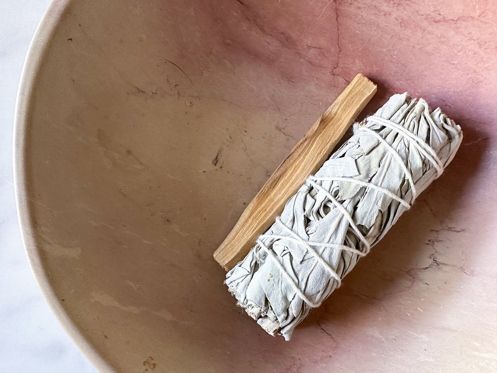 Smudge Duo - Smudge Kit with White Sage Bundle and Palo Santo Stick / Smudge Set / Home Cleansing Kit / Smudging Ritual / Smudge Stick