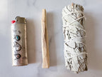 Smudge Duo - Smudge Kit with White Sage Bundle and Palo Santo Stick / Smudge Set / Home Cleansing Kit / Smudging Ritual / Smudge Stick