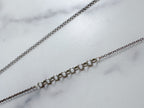 Navy Knife Necklace