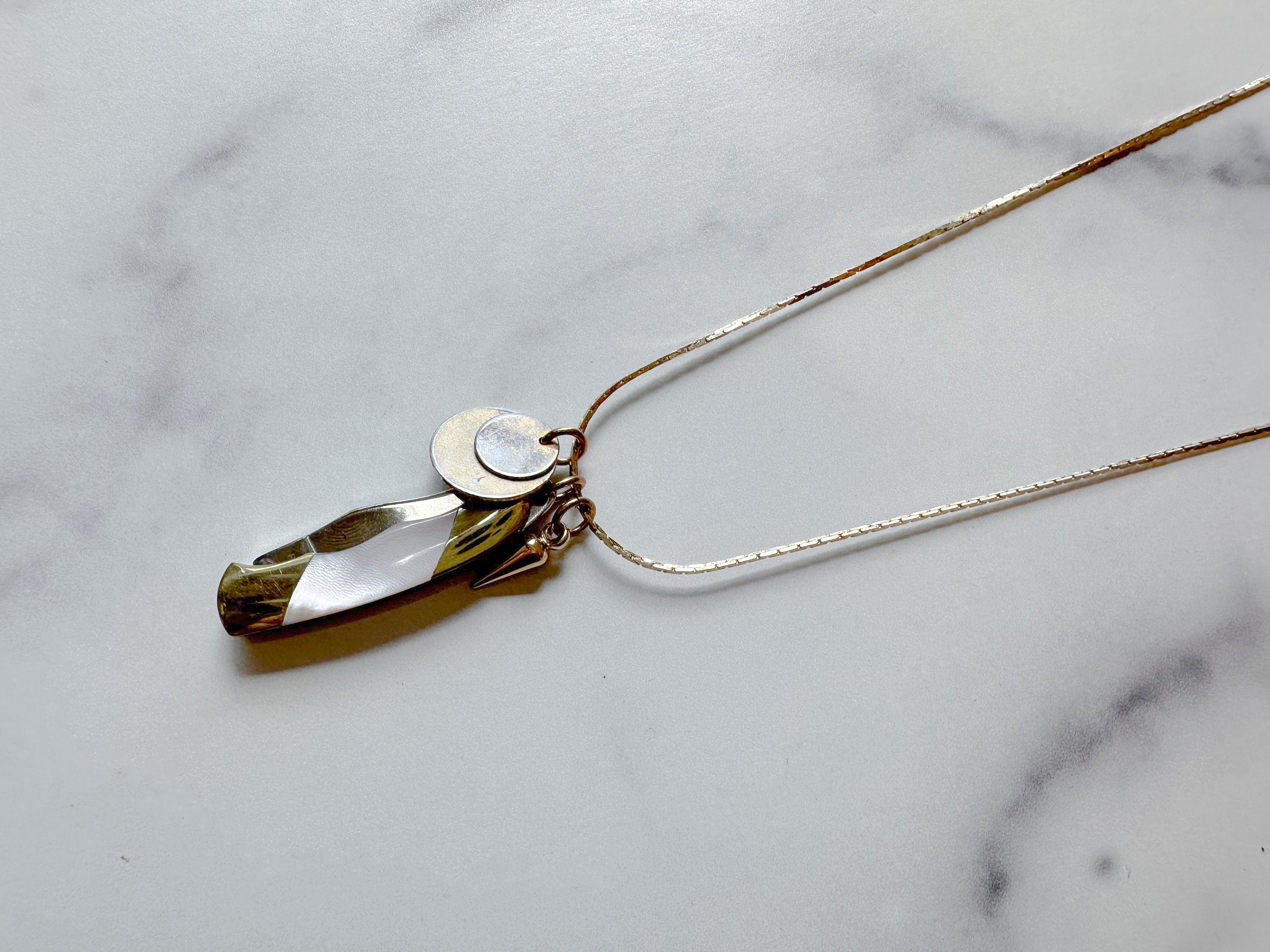 Peony Knife Necklace
