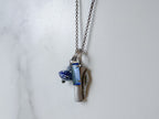 Navy Knife Necklace