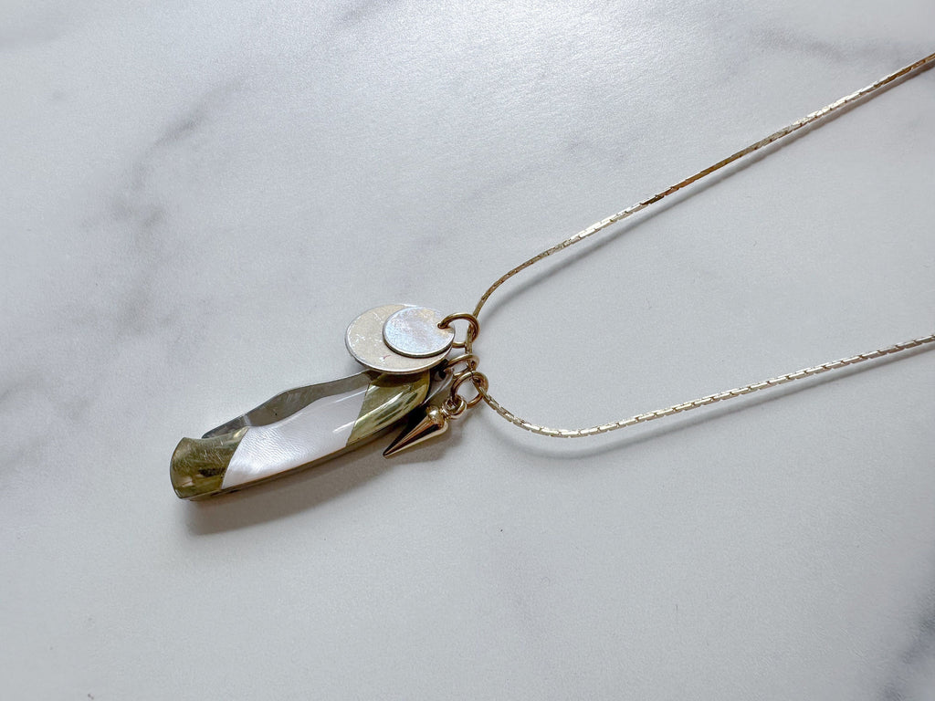 Peony Knife Necklace