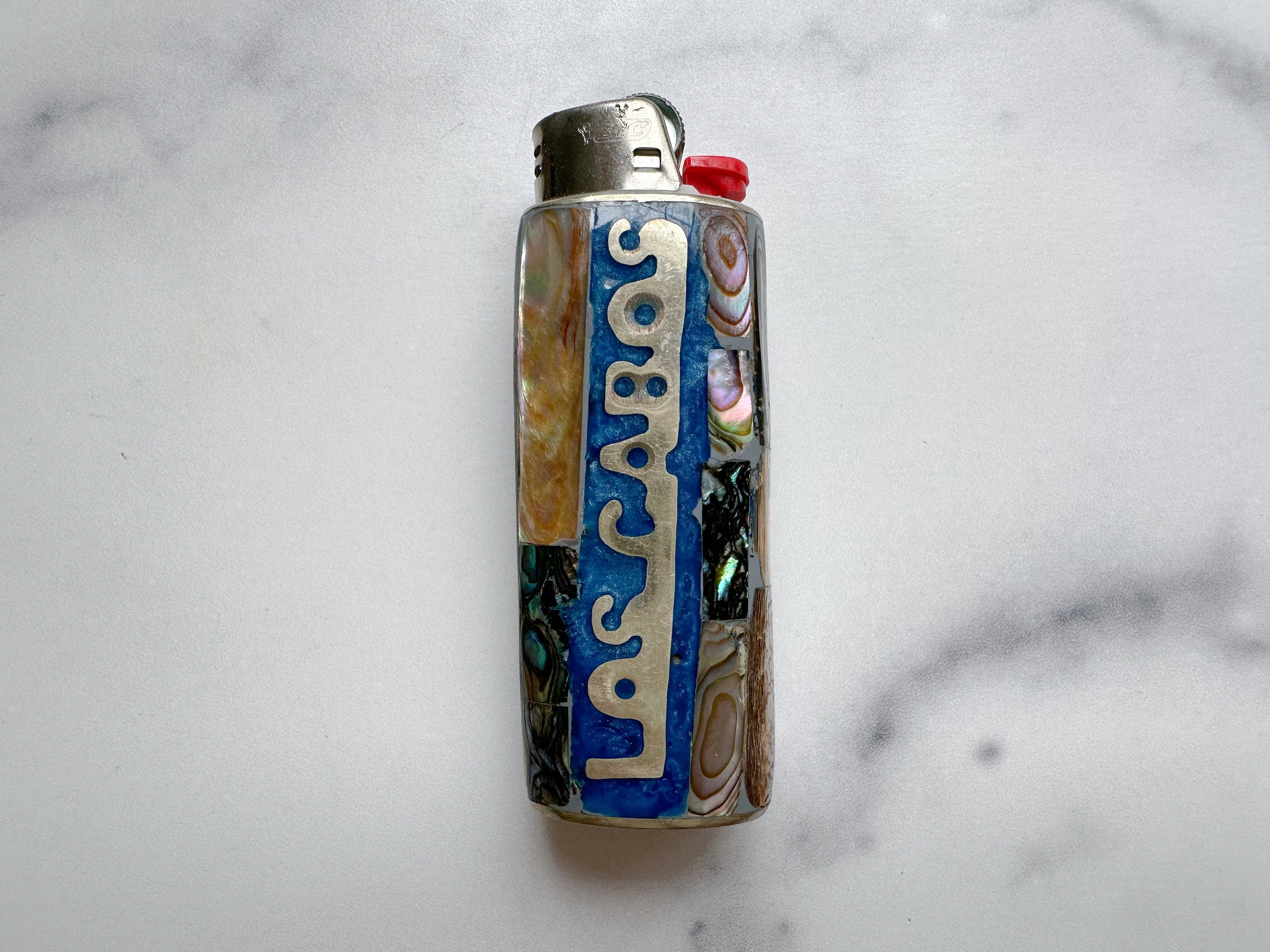 Blue Los Cabos Lighter Cover