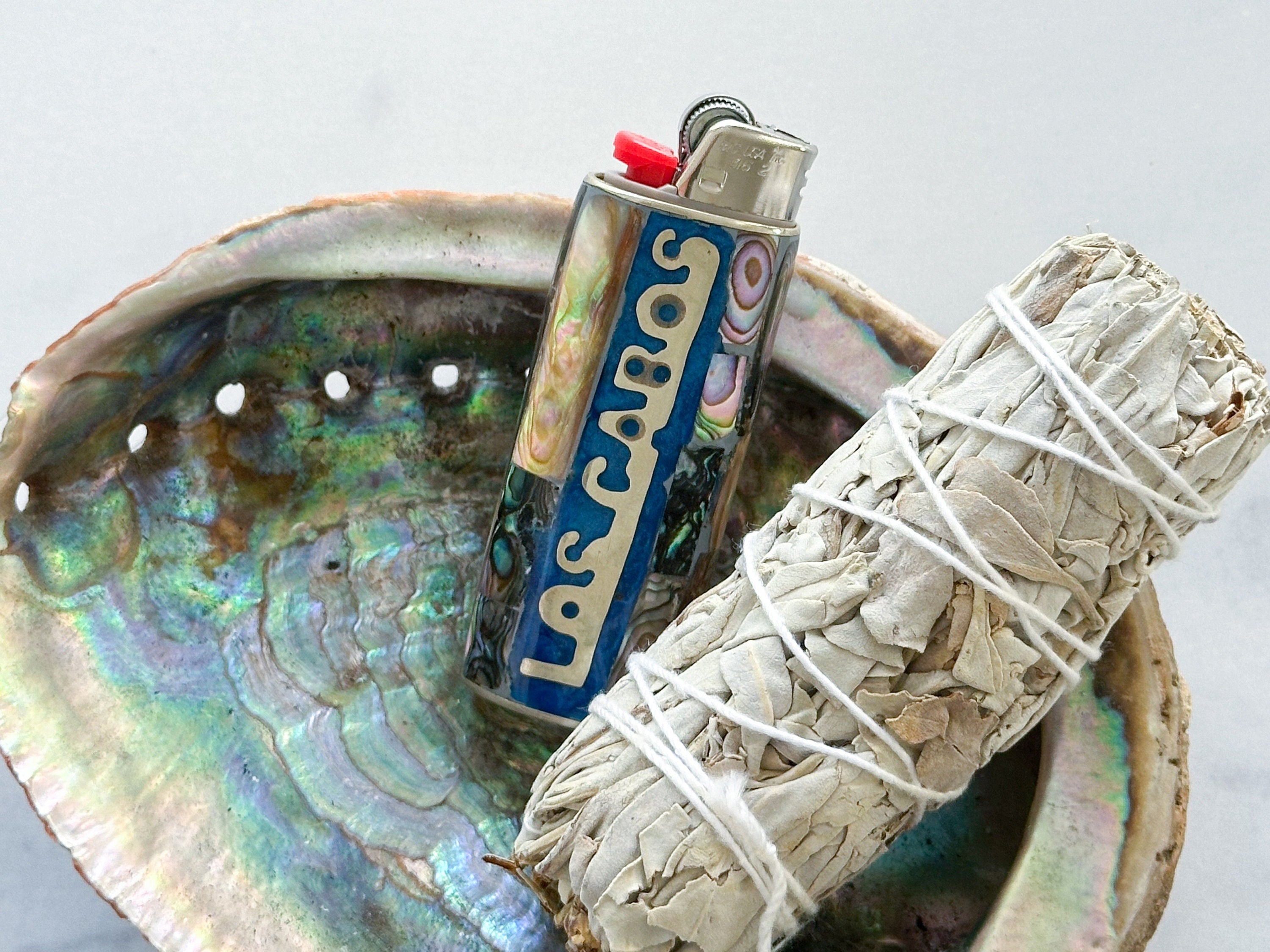 Blue Los Cabos Lighter Cover