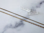 Duo Knife Necklace - Gold-Tone Mother of Pearl Folding Knife, Vintage Gold-Tone Spike Charm & Patchwork Reclaimed Chain Statement Necklace